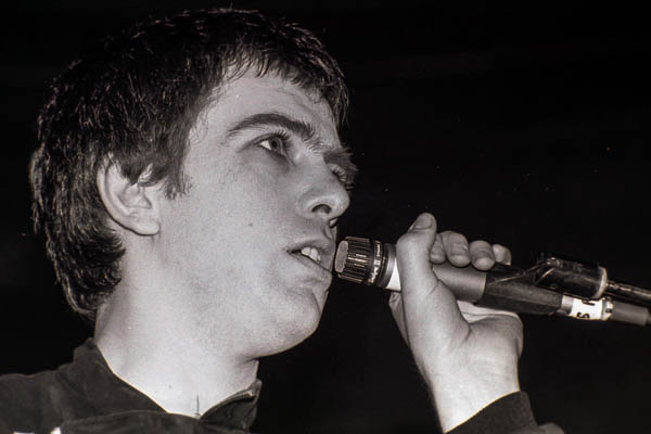 Peter Gabriel performs on stage at Sheffield City Hall