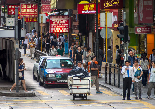 Street scene in Hong Kong